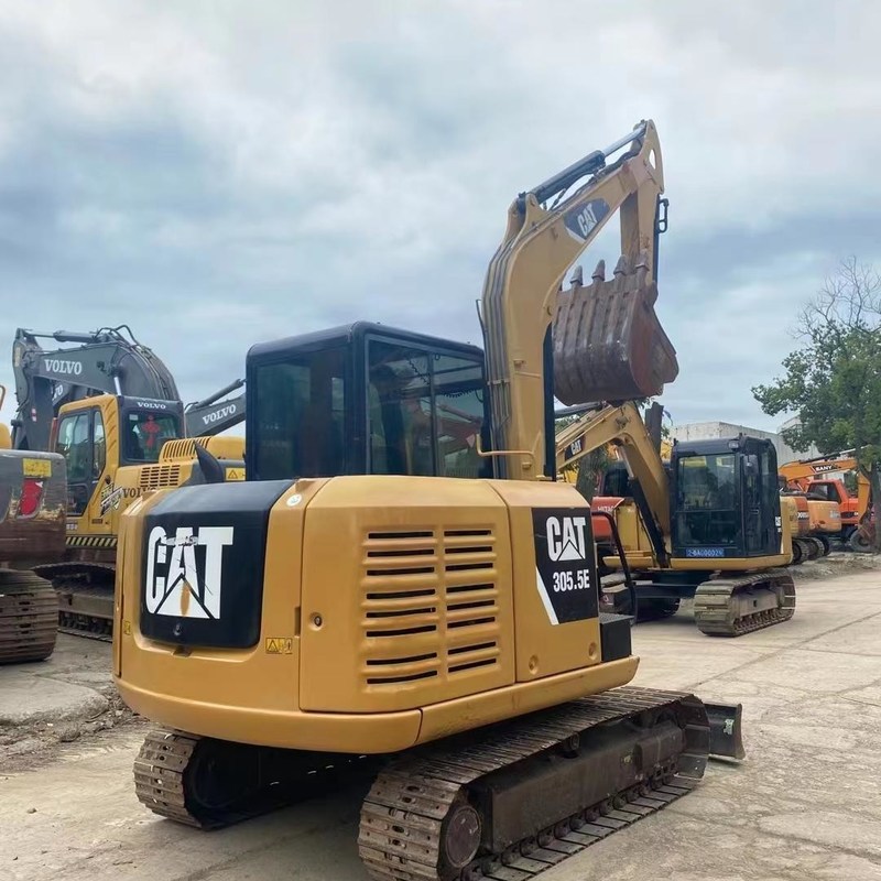 Excavateur d'occasion CAT305.5E 5 tonnes Petit type Mini Creuseur creuseur 0.22m3 seau