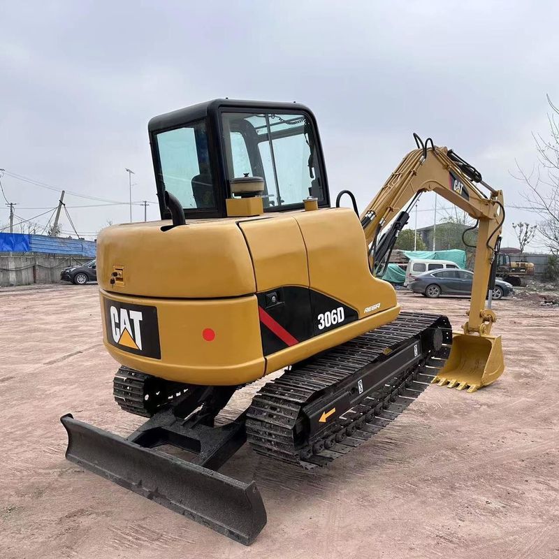 Excavateur Caterpillar CAT 306D d'occasion 6 tonnes Crawler Mini fabriqué au Japon