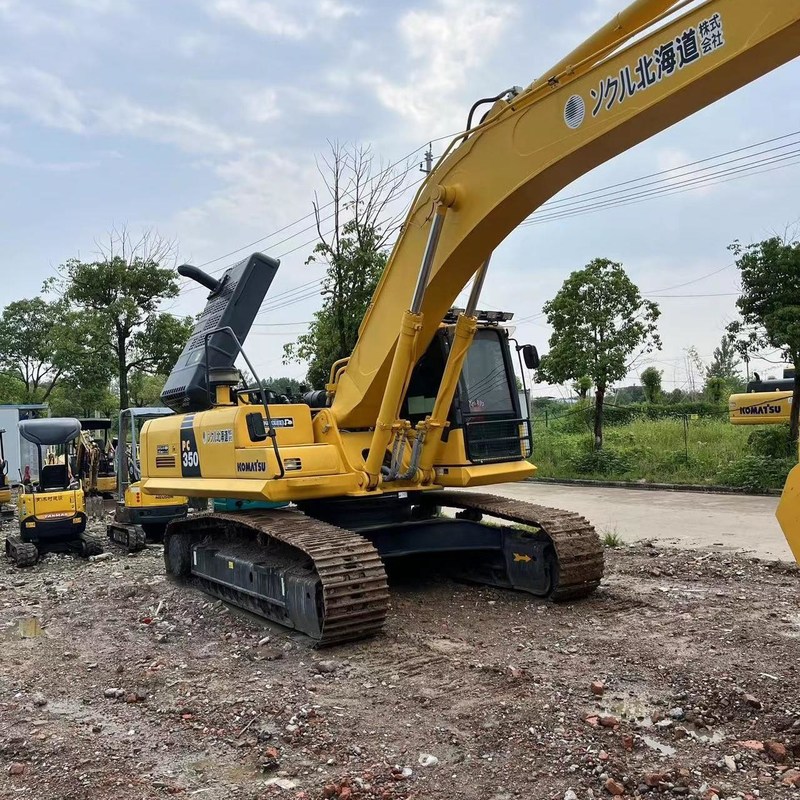 Utilisé Komatsu Digger PC350-7 Utilisé 35 tonnes Grand type Excavateur à rampe à grande échelle 180kw