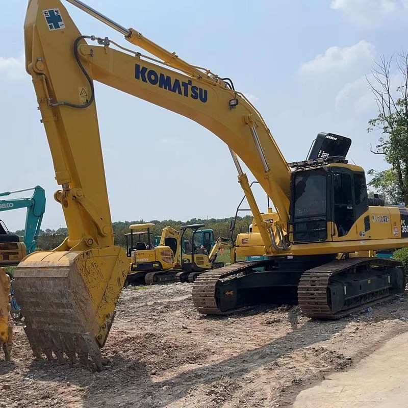 Utilisé Komatsu Digger PC350-7 Utilisé 35 tonnes Grand type Excavateur à rampe à grande échelle 180kw