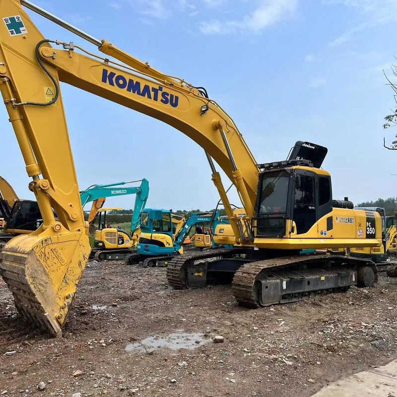 Utilisé Komatsu Digger PC350-7 Utilisé 35 tonnes Grand type Excavateur à rampe à grande échelle 180kw