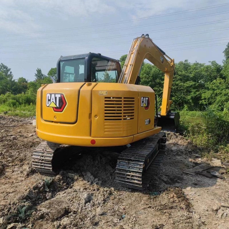 Excavateur d'occasion Cat 307E d'occasion 7 tonnes Crawler Digger 43kw avec un seau de 0,31m3