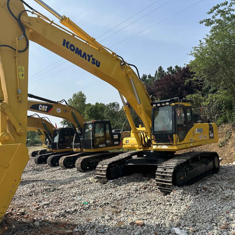 Utilisé Komatsu Digger PC450-7 de seconde main 45 tonnes grosse type Excavateur à rampe 259kw