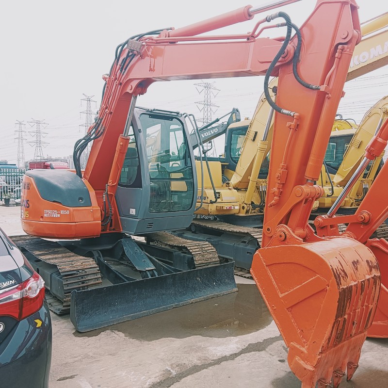 Excavateur d'occasion Original Hitachi ZX75 Hydraulique d'occasion 7 tonnes Crawler Digger 44,4kw
