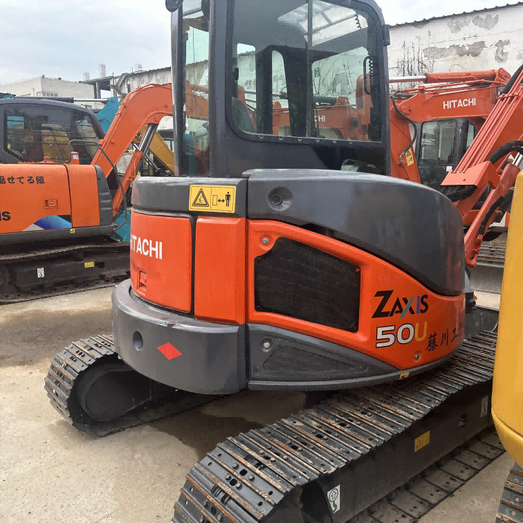 Excavateur d'occasion Original Hitachi ZX50U utilisé Hydraulique 5 tonnes Crawler Digger 0.19m3 seau