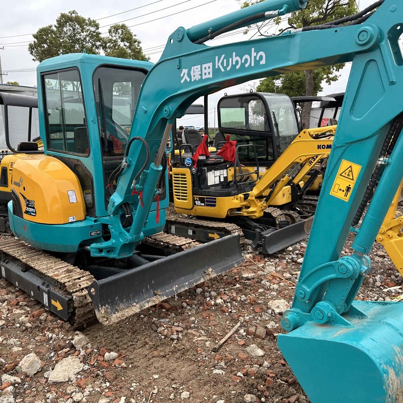 Mini pelle sur chenilles d'occasion 3,5 tonnes, pelle U35 d'occasion, Kubota, 18,5 kw