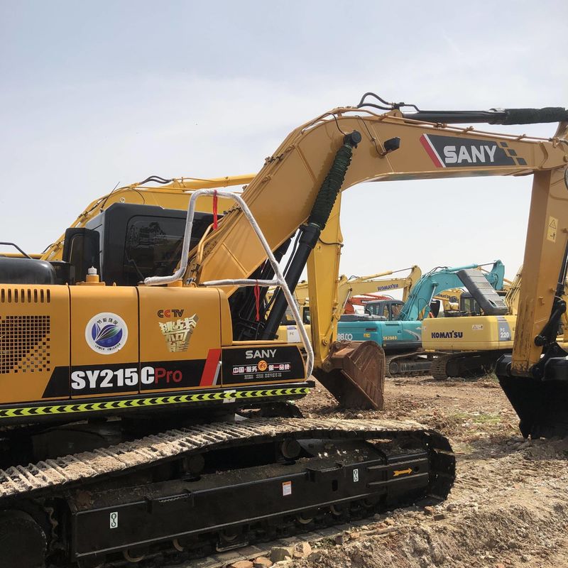 Utilisé SANY Digger SY215C de seconde main 21.5 sur une excavatrice de type moyen