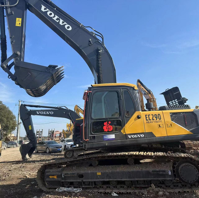 Excavateur d'occasion VOL EC290 d'occasion hydraulique de 29 tonnes Excavateur à rampe 1,3 m3