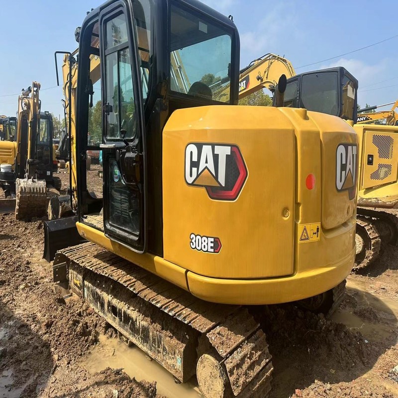 Excavateur de chat d'occasion CAT 308E Mini Crawler japonais manuel de 6 tonnes