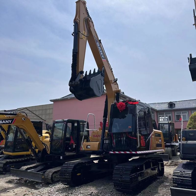Utilisé SANY Digger SY155C d'occasion 15.5 sur une excavatrice de type moyen