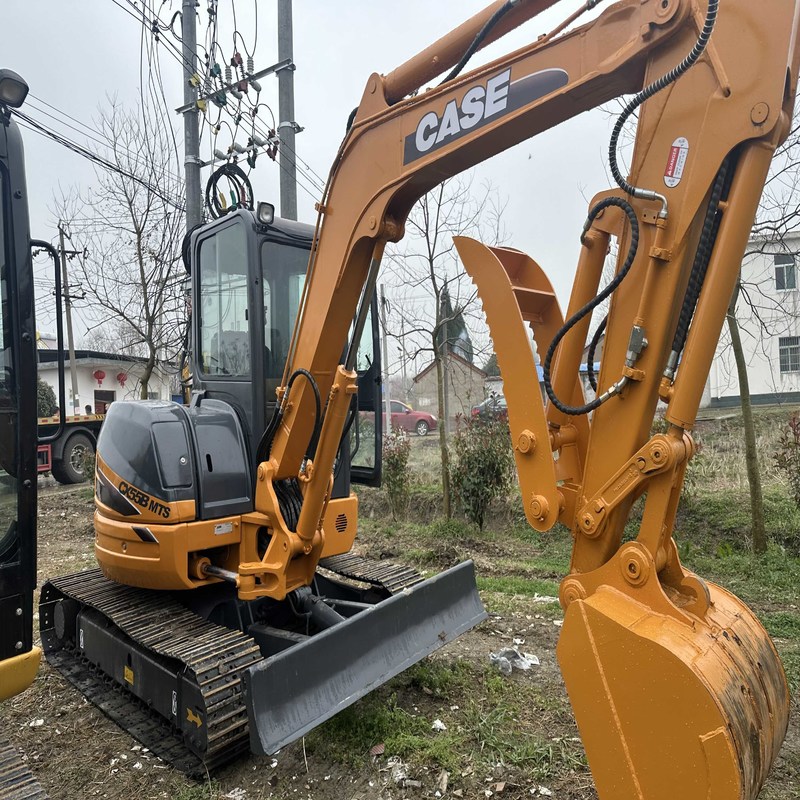 Mini CASE CX55B Excavateur d'occasion hydraulique 5 tonnes 12000 livres 30,2kw 53L réservoir de carburant
