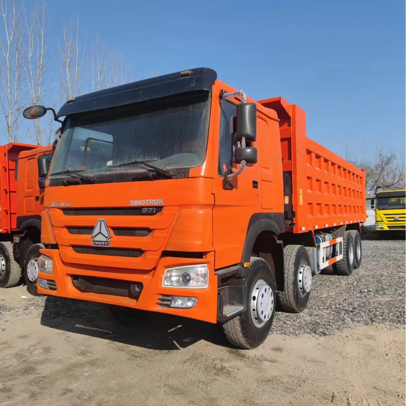 40T 8x4 camion de décharge d'occasion 12 pneus Sinotruk Howo 371 375 chevaux