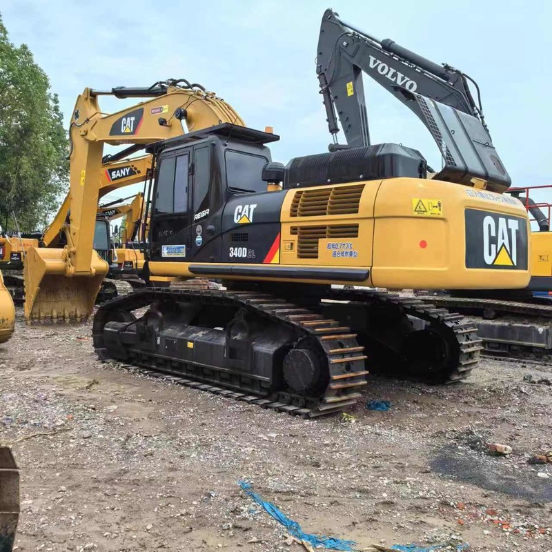 Grande pelle utilisée CAT 340D2 pelle sur chenilles de 40 tonnes 208kw avec seau de 1,9 m3