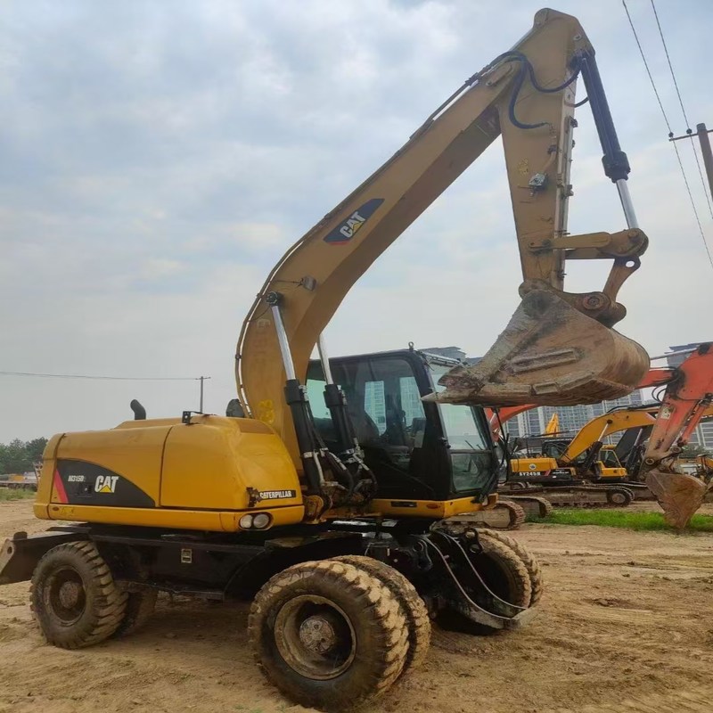 Le chat original M315D d'excavatrice d'occasion a utilisé une pelle sur pneus de 15 tonnes avec un godet de 0,61 m3