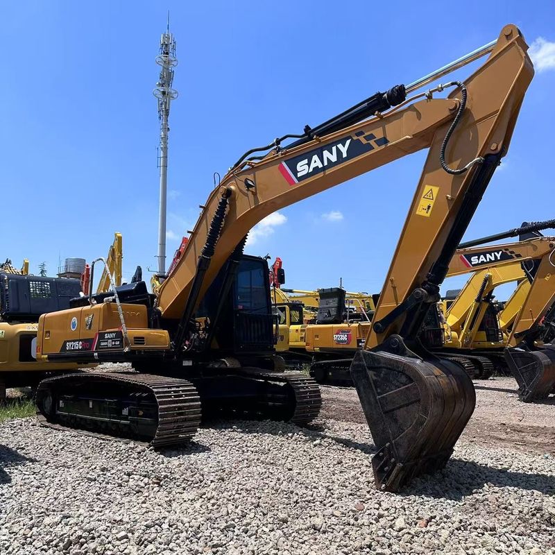 Utilisé SANY Digger SY215C de seconde main 21.5 sur une excavatrice de type moyen