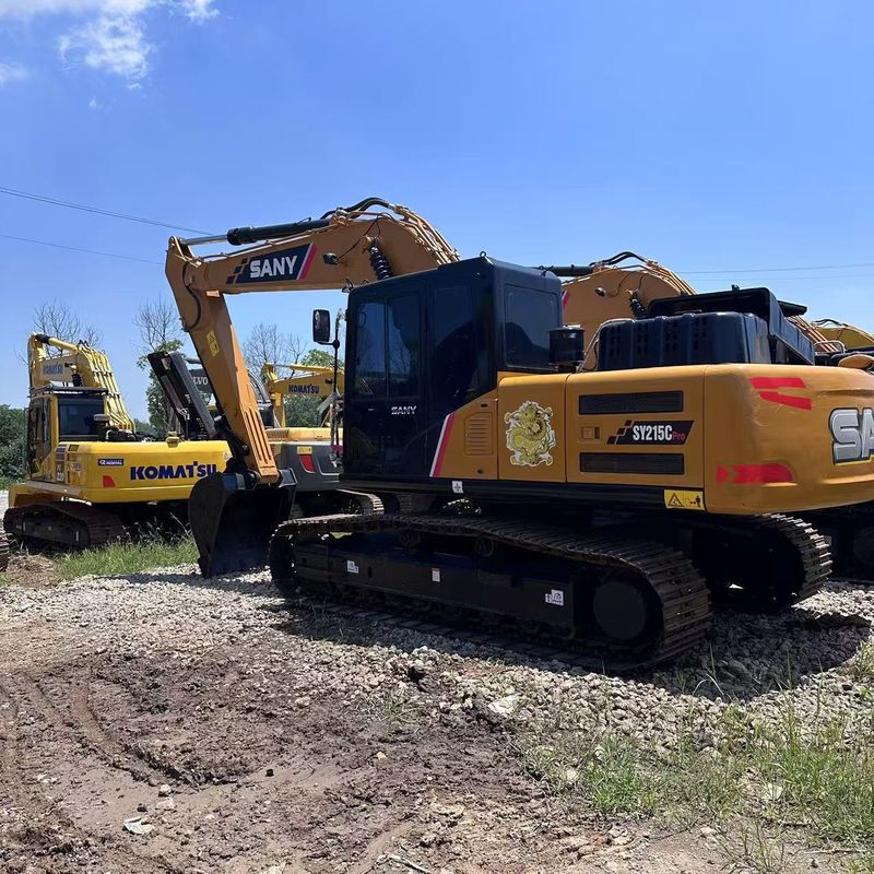 Utilisé SANY Digger SY215C de seconde main 21.5 sur une excavatrice de type moyen